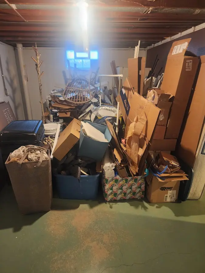 Roll-off dumpster container at job site for Concrete Dumpster Rental in Port Jervis